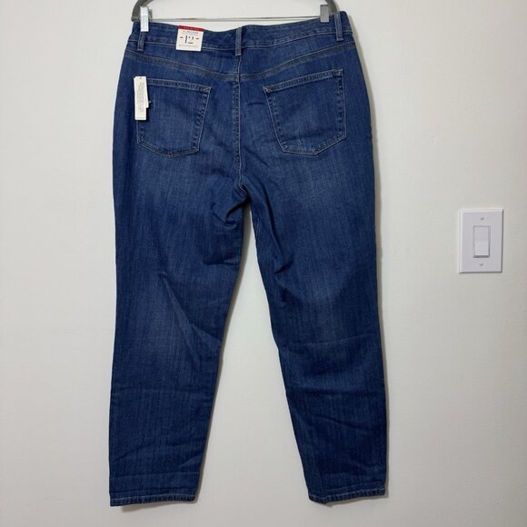 TALBOTS Flawless Five Pocket Boyfriend Jeans Women’s Size 12 High Rise New - Picture 3 of 7